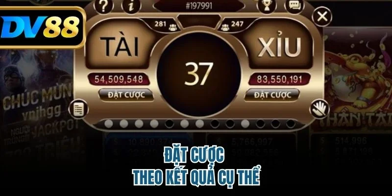 Đặt cược theo kết quả cụ thể