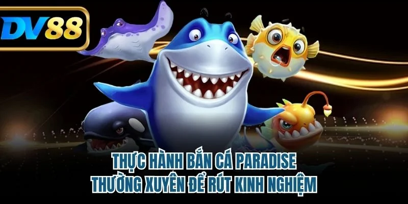 Thực hành Bắn Cá Paradise thường xuyên để rút kinh nghiệm